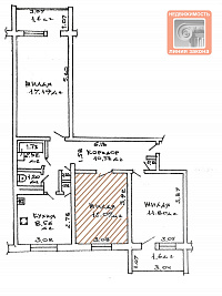 1 комната в 3 к. кв-ре, ул. Чечерская, д. 5, г. Гомель ID: 99561