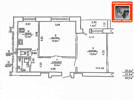 2 к. кв-ра, г. Речица, ул. Советская, д. 145 ID: 99831