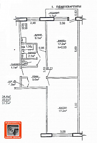 2 к. кв-ра, г. Речица, 5-й микрорайон, д. 1 ID: 99939